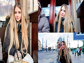 世界共通のBody Language 碧い瞳の金髪ロングヘアーお洒落美少女と乱交中出しハメ狂い サンプル動画サムネイル